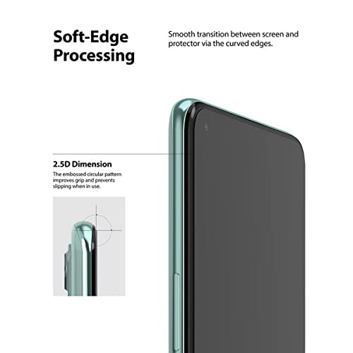 Image of EmBed Matte Fiber Display Guard for Google Pixel 5 - Unbreakable, Ultra-Thin, Lightweight Matte Finish Screen Protector with Easy Installation Kit