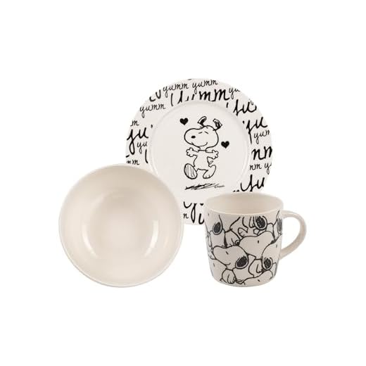 United Labels Set de Desayuno, Porcelana, Blanco, 187x101x223 mm