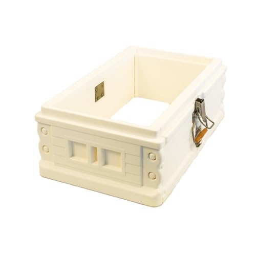 Apimaye Insulated 7 Frame NUC Assembled Medium Super Langstroth Sized Box for Bee Hives with Built in Latches and Handles