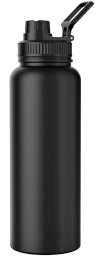 Consejos para Comprar Botellas los más recomendados. 39 SSX-KJ 1000 ML Botellas con Aislante,Botella de Agua Térmica de Acero Inoxidable,Mantiene el Agua Fría Caliente Durante 24 Horas o el Agua Caliente Durante 12 Horas,Tapa y Asa a...