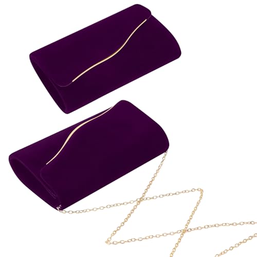 Image of Clutch Purses for Women Evening Bag Faux Suede Formal Party Wedding Cocktail Prom