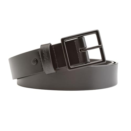 Men Genuine Leather Dress Belt with Single Prong Buckle, 100% Cow Leather Dress Belt for Jeans Khakis3