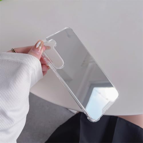 Étui Miroir Coque Samsung A32 4G Argent Rigide Antichoc