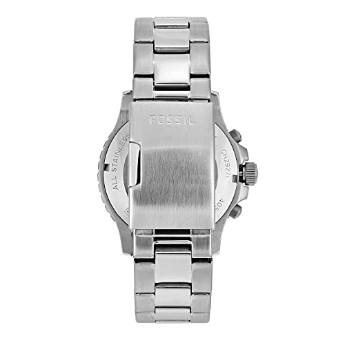 Image of Fossil Men's CH2927 Briggs Analog Display Analog Quartz Silver Watch, Silver, dress