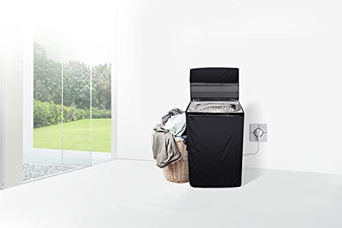 Stylista Washing Machine Cover Compatible for Samsung 6.2 kg WA62M4100HY/TL Fully-Automatic Top Load Black 2 31ZXiLjYNsS