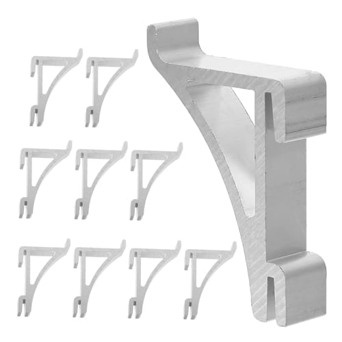 NUOBESTY 10Piezas Metálicos Refrigerador de Clips de Estantes de Congelador Fáciles de Instalar y Resistentes Accesorios Prácticos Organización