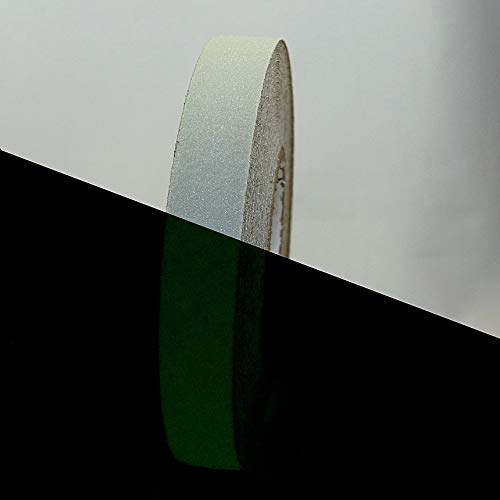 Wooster NITEGLOW Flex-TRED/LLGRN1 Glow-in-The-Dark Anti-Slip Tape and Cleats: 1" x 60 ft, Luminescent Lime Green