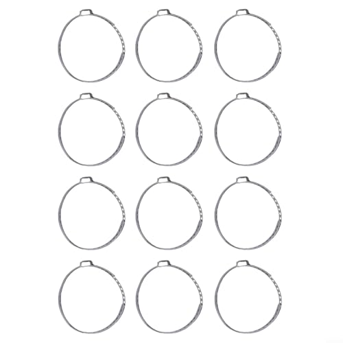 Gdfnmogo Drive Shaft Boot Clamp, 12pcs Stainless Steel Adjustable Clamps, 50-120mm Diameter for Car Drive Shaft Axle Joint Repair, Guaranteeing Long-Term Use(L)