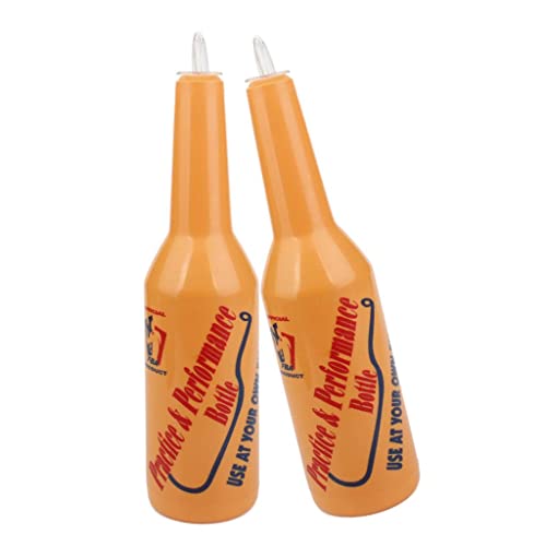 (Pacote com 2) Garrafa de Prática e Desempenho Bartender Flair, 7,62 cm x 29,21 cm - Laranja