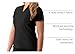 Adar Uniforms, Addition Scrubs for Women - Notched V-Neck Scrub Top - A6002 - Black - XXS