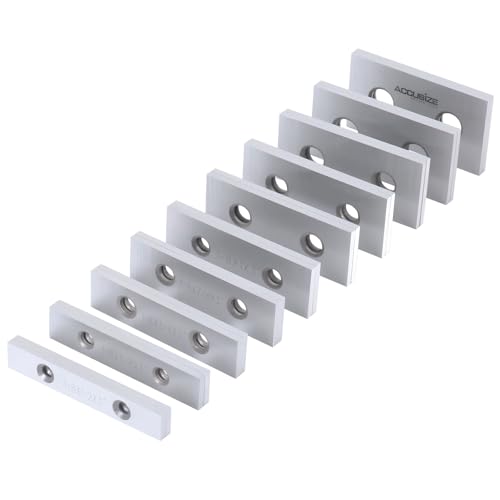 Ensemble parallèle de précision Accusize en acier rectifié 10 paires - 3