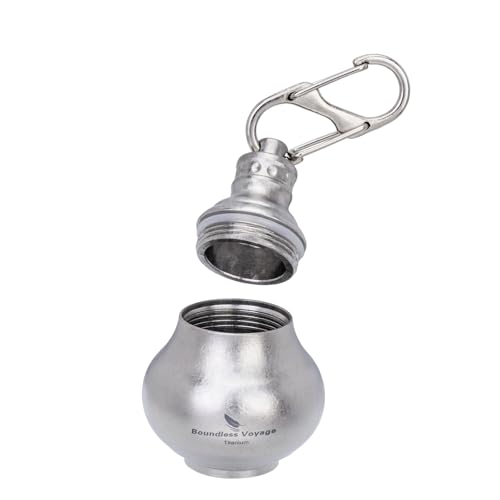 Mini bouteille de médicaments ultra légère en titane pur iBasingo