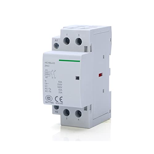 Contacteur AC domestique 2P 63A 2NO sur rail Din 230V pour tableau électrique résidentiel