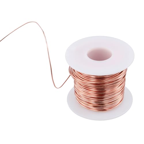 SYUTBOU Kupferdraht 1,3 mm, 42 Meter Rosegoldfarben Kupferlackdraht, Gardening Kupferdraht für Handwerk und Garten