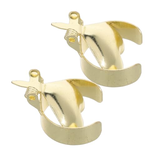 TOPPERFUN Apagavelas Metálico Forma De Corazón Pequeño Dorado, Extintor De Velas para Apagar Mechas Seguridad, Herramienta Práctica para Uso Doméstico, Set De 2 Piezas para Decoración y Festividades