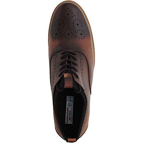 Sapato Oxford Masculino Couro Macio Leve Conforto Social Marrom 39