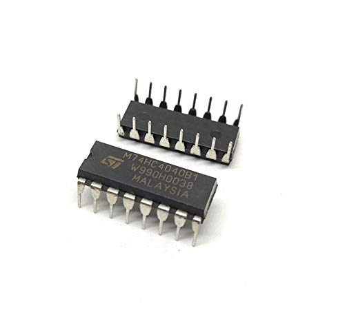 Image of INVENTO 2Pcs SN74HC4040N 744040 IC Binary Asynchronous Counter, HC Family, 53 MHz, 2 V to 6 V, DIP-16