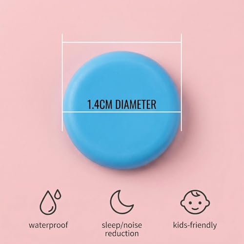 LONSVTTU 12 Bouchons d'Oreille pour Dormir, Silicone Doux, Protection Anti-Bruit pour Enfants et Adultes, Lot de 2 Boîtes (Bleu et Rose) – vue 6