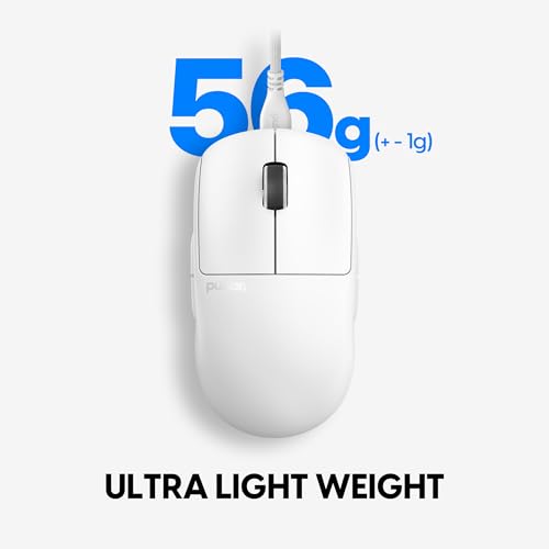 Image of Pulsar Gaming Gears X2A Wired Gaming Mouse, Ultra Lightweight, Optical Switch, 26000 DPI, Motion Sync, PAW3395 Sensor (Medium, Wired, White)