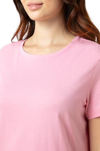 Image of Van Heusen Women's Cotton Relaxed Fit Lounge T Shirt - Relax Fit, Round Neck, Short Sleeves