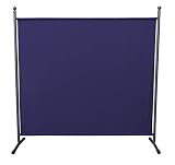 QUICK STAR Paravent 180 x 178 cm Séparateur de tissu Jardin Balcon Écran de confidentialité partition Bleu
