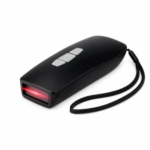 LOXS Lector codigo Barras inalambrico 1D y 2D, Lector codigo de Barras inalambrico Bluetooth USB 2.4GHz, escaner codigo de Barras, Lector qr, Pistola Lector código de Barras, Android iOS Windows