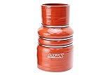 HPS CAC-350-400-HOT Silicone High Temperature 4-ply Aramid Reinforced Charge Air Cooler CAC Hose Hot Side, 100 PSI Maximum Pressure, 6