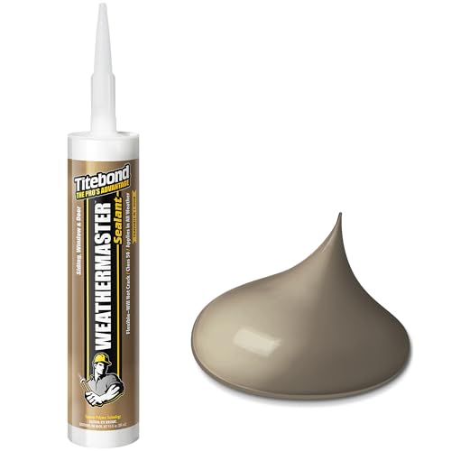 Image of Titebond WeatherMaster Sealant, Beige - Polymer Exterior Caulk for Windows, Doors, Siding & Trim, Flexible, UV-Resistant, Paintable in 1 Hour, Low VOC - 45751, 9.5 Oz. Cartridge