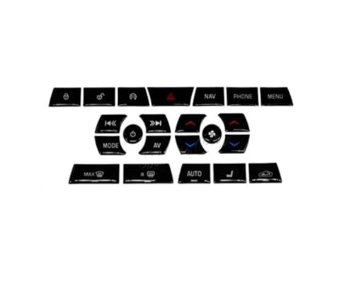 Autocollants boutons climatisation Jaguar XF X250 pour sublimer votre console lors des trajets