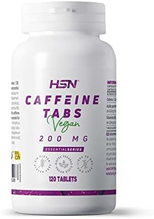 HSN Cafeína Anhidra 200mg | 120 Tabletas | Cafeína Pura...