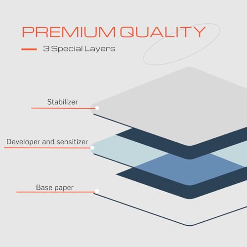 Papel térmico MT810 continuo con emulsión termosensible de alta sensibilidad 5