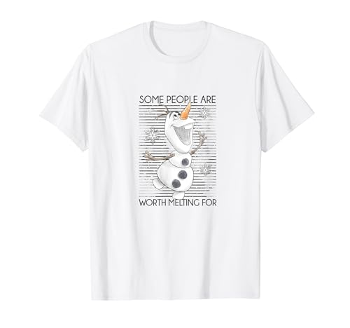 Frozen Olaf Some People Are Worth Melting For Maglietta