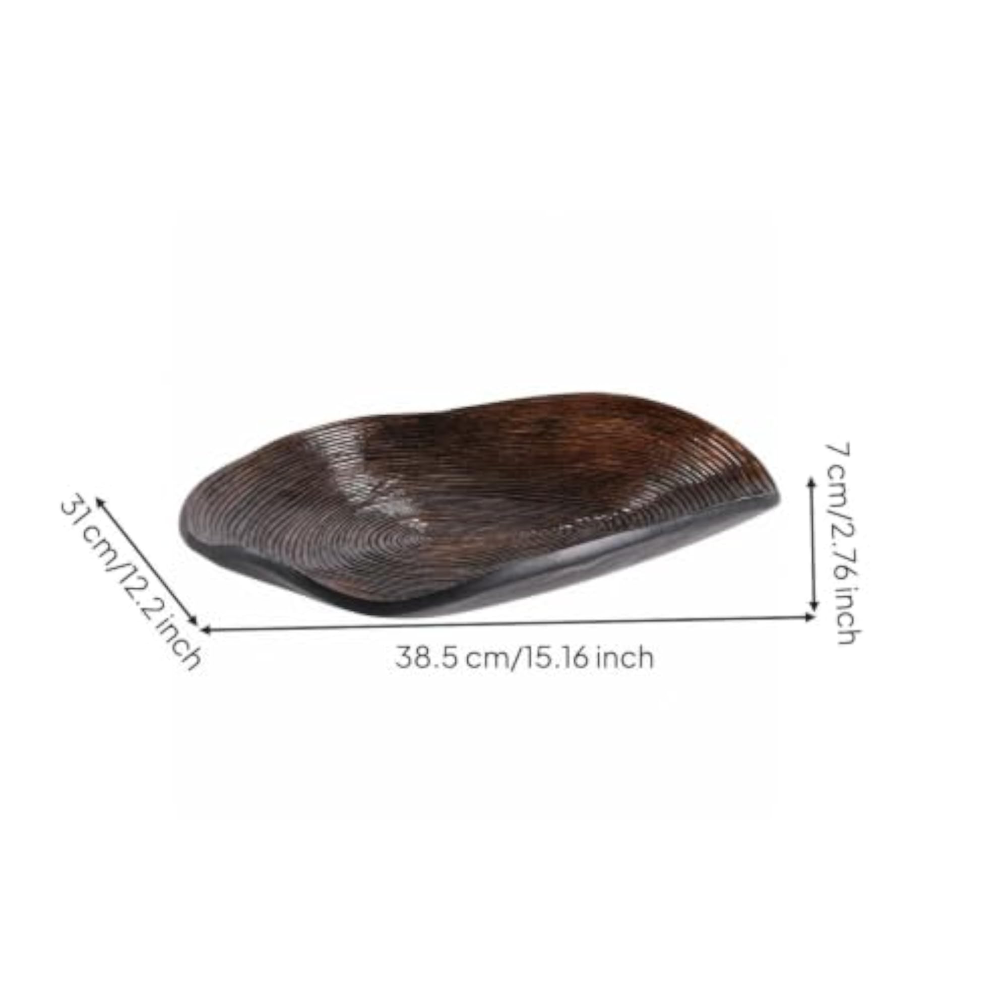 Decorative Irregular Oval Serving Tray for Coffee Table