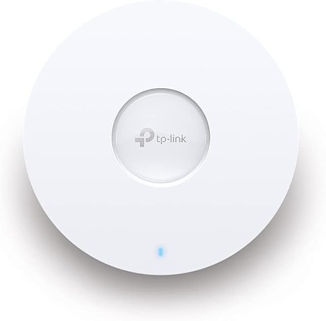 TP-Link AX1800 Wi-Fi 6 Dual Band Gigabit Ceiling Mount Access Point, Omada Mesh, Power over Ethernet (802.3at) or DC, Easily Mount to Wall or Ceiling, Free EAP Controller Software,Easy use(EAP610 NEW)