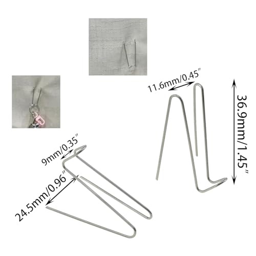 Image of DGZZI 30PCS 1.5 Inch Fabric Panel Wall Wire Hooks Stainless Steel Cubicle Hook Wall Clip Picture Hanger for Fabric Walls at Office Kitchen Home Shelf Picture Key Hanging Accessories
