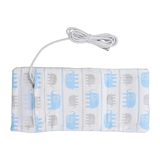 Estojo Aquecedor de Mamadeiras, Fecho de Correr Proteção contra Incêndio Bolsa Térmica para Leite de Viagem USB para Dirigir (Elefante)