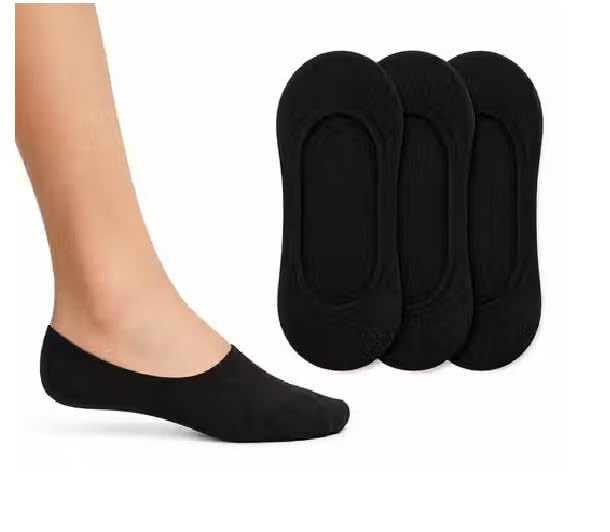Men's No-Show Invisible Cotton Socks Non-Slip Low Cut Loafer Socks-image-38