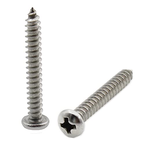 50 tornillos autorroscantes de acero inoxidable M4x50mm miniatura 1