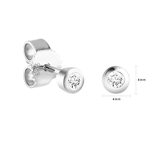 Diamond Line Diamant-Ohrstecker Gold 585 mit 2 Brillianten 0.10 ct. Lupenrein