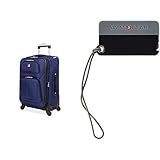 SwissGear Sion Softside Expandable Roller Luggage and Luggage ID Tag