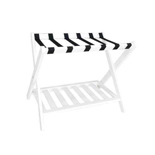 CLSSLVVBN Portaequipajes De Bambú Clásico Con Estante De Almacenamiento Práctico Soporte Para Maletas Para Habitaciones De Huéspedes Hoteles Y Aplicaciones