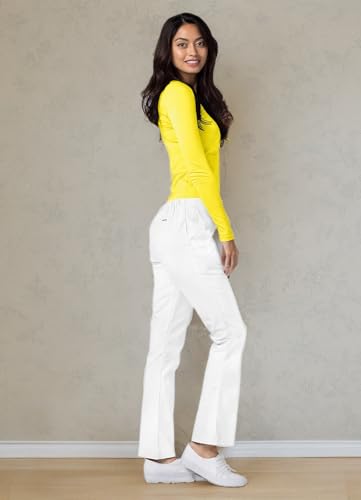 Image of Adar Womens Comfort Long Sleeve T-Shirt Underscrub Tee - 2900 - Citron - XXS
