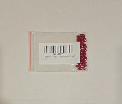 Perlin G116 Natural Coral Gemstone Beads 6 mm x 4 mm Oval Shape Semi-Precious Stone Pack of 20 Gemstones Jewellery Beads for Threading Jewellery Making - Image 4