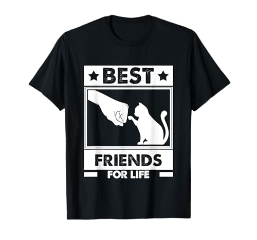 Cats Best Friends For Life Cat T-Shirt for Men Women Kids