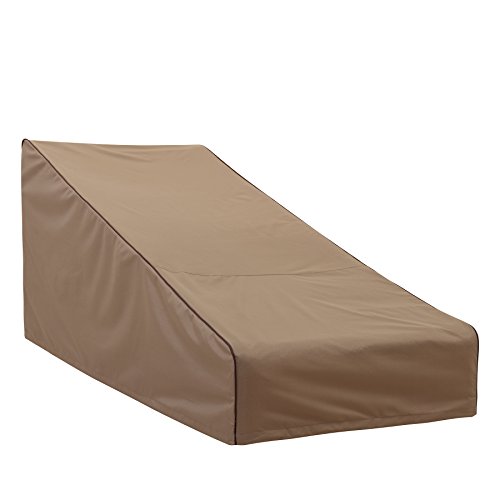 Finnhomy Waterproof Patio Lounge Chaise Chair Covers Set Of 2 600D Heavy Duty Outdoor Chaise Lounge Cover Furniture Covers 78" L X 30" W X 31" H, Brown #TOP1