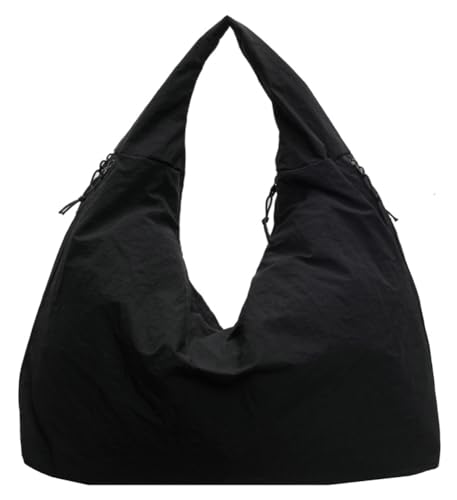 Image of Slouchy Nylon Hobo Bags Women Underarm Shoulder Bag Crescent Crossbody Purses Trendy Large Travel Beach Tote Handbag