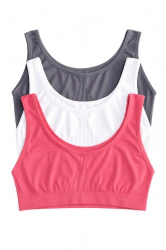 Image of Air Bra for Women Combo Pack Non Padded Sports Bra for Women Seamless Wireless Full Coverage Bra Breathable Moisture Wicking Stretchable Comfort Sports Innerwear Slip On Hook Free