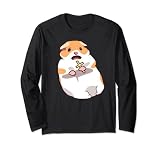 Scared Hamster Meme Christian Hamster Screaming Sacred Cross Long Sleeve T-Shirt