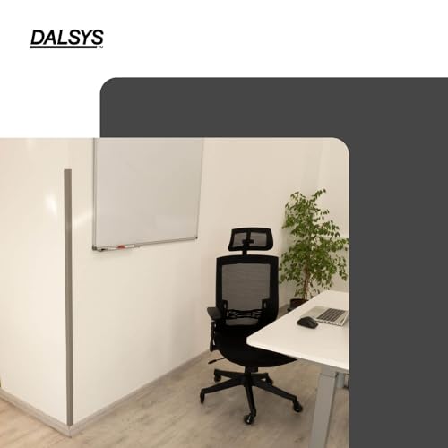 Miniatura 6 de Dalsys Perfil Angular De Pvc Autoadhesivo, 200 Cm Gris, Perfil De Protección De Esquinas Listón De Esquina Para Una Protección Alta De Los Bordes