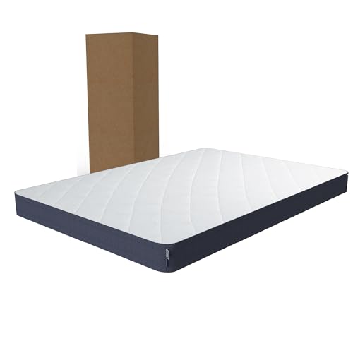 Listado de Colchones Baratos en Walmart los 5 mejores. 42 DR JOOHN Colchón en Caja Matrimonial | Ergo Espuma | Diseño Confortable y Practico | 190 x 135 x 14 cm | Semi-Firme. (Basic Matrimonial)